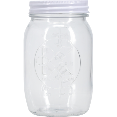 Kate's Kitchen Embossed Preserving Jar 500ml 1pk