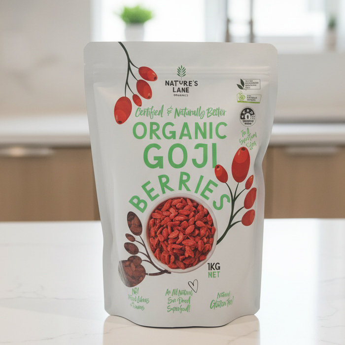 NATURES LANE ORGANIC GOJI BERRIES 1KG