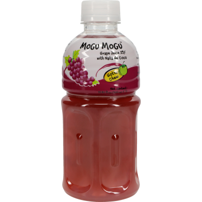 Mogu Mogu Grape Flavour Juice With Nate De Coco 320ml