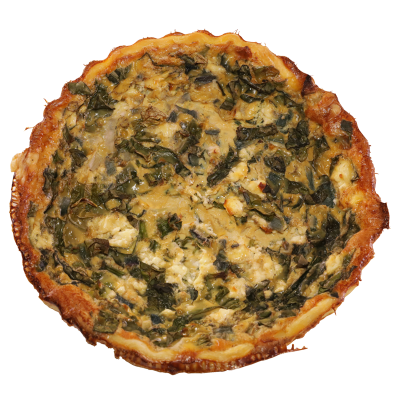 Spinach Feta Onion Quiche ea