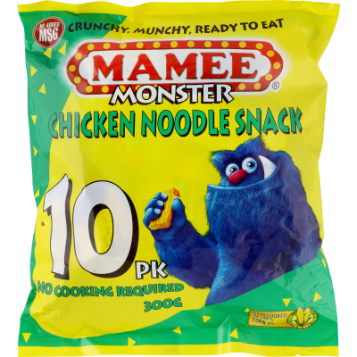 Mamee Monster Chicken Noodle Snack 10pk