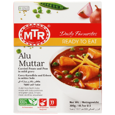 MTR Daily Favourites Ready To Eat Alu Mutter 300g