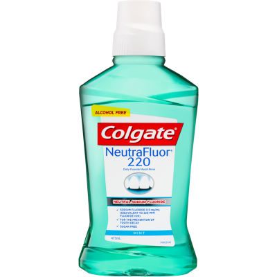 Colgate NeutraFluor 220 Daily Fluoride Mint Mouthwash 473ml