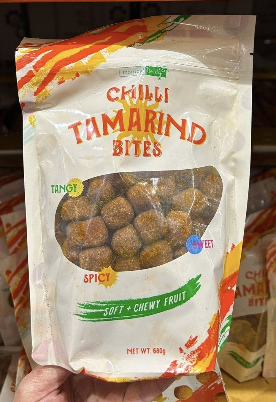 TROPICAL FIELDS CHILLI TAMARIND BITES 680G