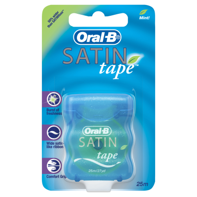 Oral-B Mint Satin Tape Dental Floss 25m