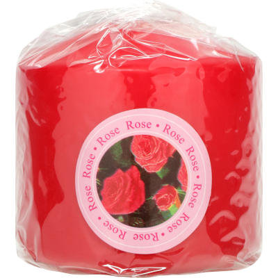 Golden Glow Candles Rose Pillar Candle 1pk