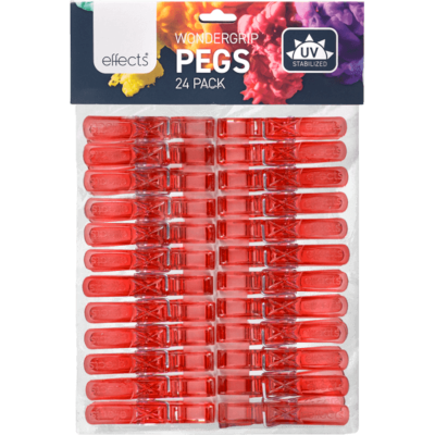 Effects Wonder Grip UV Stabilized Pegs 24pk