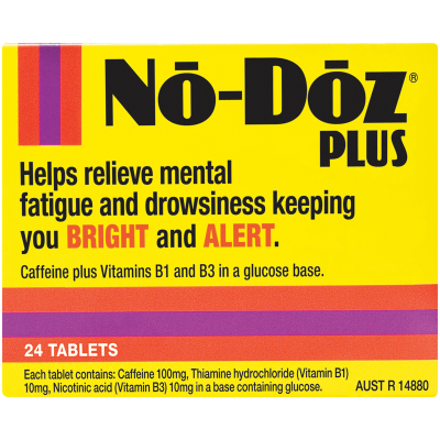 No Doz Plus 100mg Caffeine Tablets 24pk