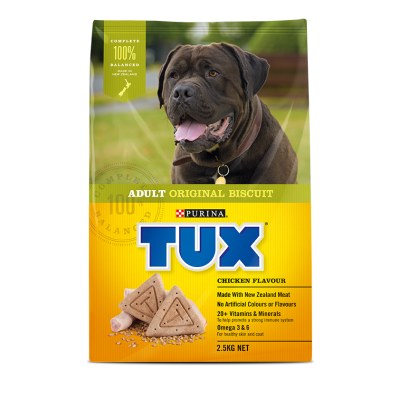 Purina TUX Adult Original Biscuit Chicken Dog Food 2.5kg