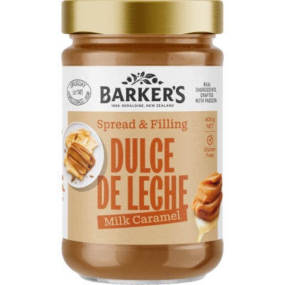 Barker's Dulce De Leche Milk Caramel Spread & Filling 400g