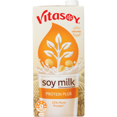 Vitasoy Protein Plus Unsweetened Soy Milk 1l