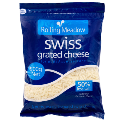 Rolling Meadow Swiss Grated Cheese 500g