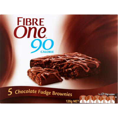 Fibre One Chocolate Fudge Brownies 5 x 24g