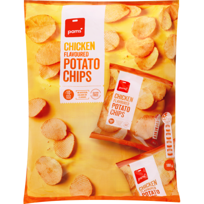 Pams Chicken Flavoured Potato Chips Multipack 10 x 18g