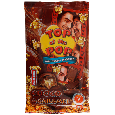 Top Of The Pop Choco & Caramel Popcorn 100g