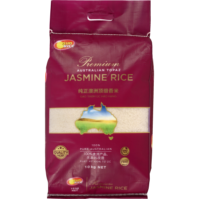 SunRice Australian Topaz Jasmine Rice 10kg