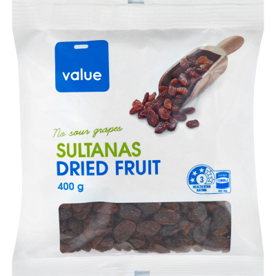 Value Sultanas 400g