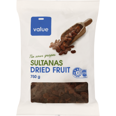 Value Sultanas 750g