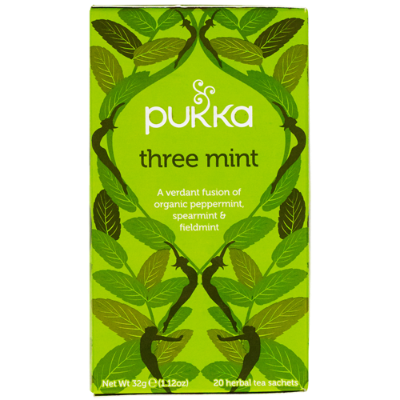 Pukka Three Mint Herbal Tea Sachets 20pk