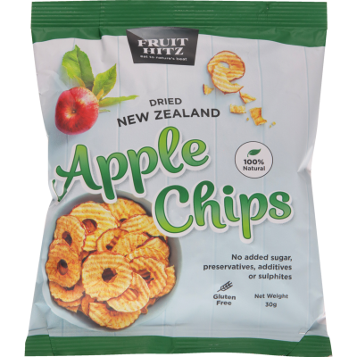 New Zealand Apple Products Dried New Zealand Apple Chips 30g