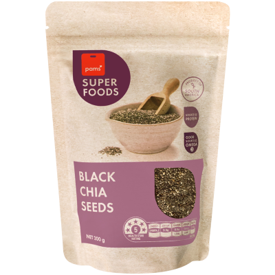 Pams Superfoods Black Chia Seeds 200g