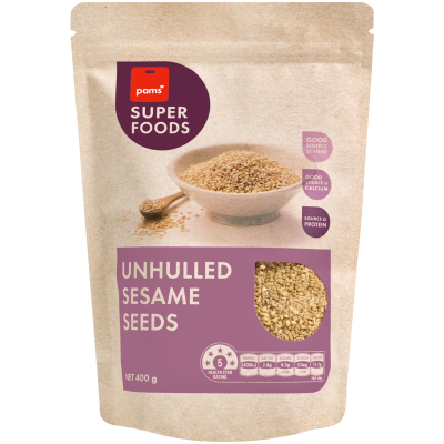 Pams Superfoods Unhulled Sesame Seeds 400g