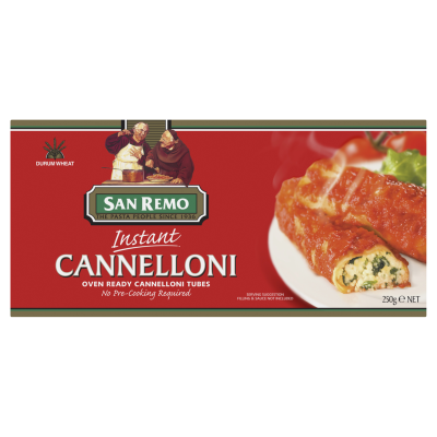 San Remo Instant Cannelloni Dry Pasta 250g