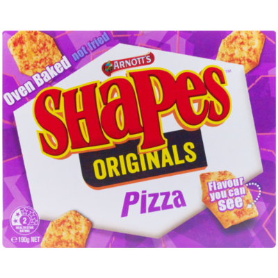 Arnott's Shapes Pizza Crackers 190g