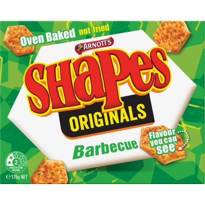 Arnott's Shapes Originals Barbecue Crackers 175g