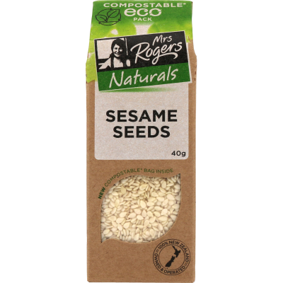 Mrs Rogers Eco White Sesame Seeds 40g