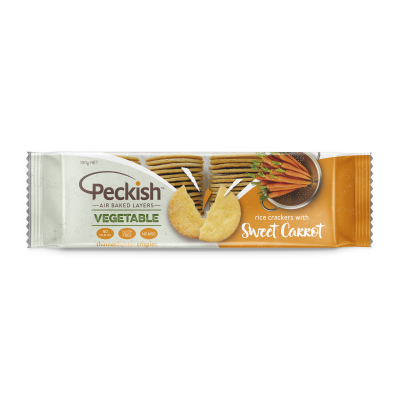 Peckish Sweet Carrot Vegetable Rice Crackers 100g