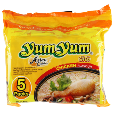 Yum Yum Chicken Instant Noodles 5pk