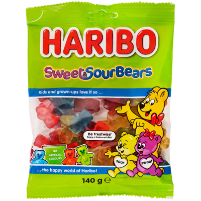 Haribo Sweet & Sour Bears 140g