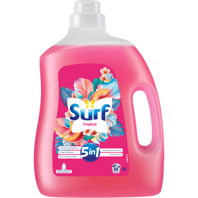 Surf Tropical Laundry Liquid 4l