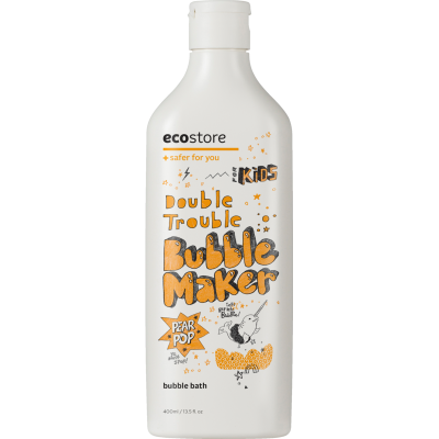 Ecostore Double Trouble Bubble Maker Pear Pop Bubble Bath 400ml