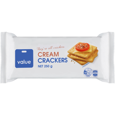 Value Cream Crackers 250g