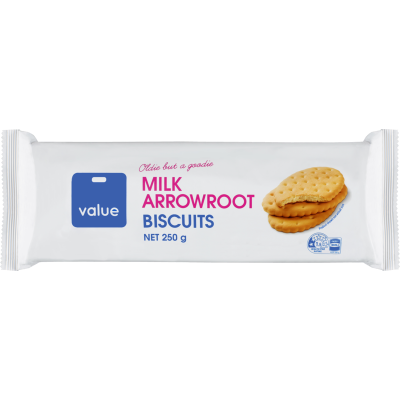 Value Milk Arrowroot Biscuits 250g