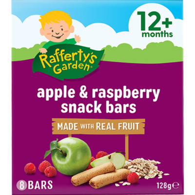 Rafferty's Garden Apple & Raspberry Snack Bars 12+ Months 128g