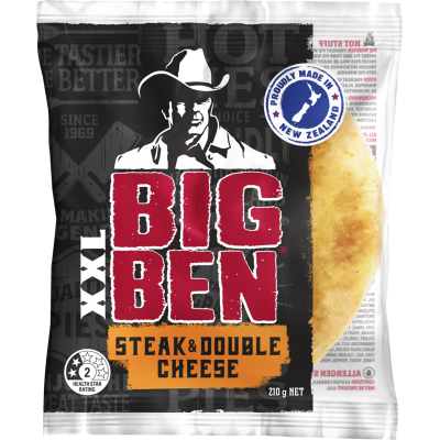 Big Ben XXL Steak & Double Cheese Pie 210g
