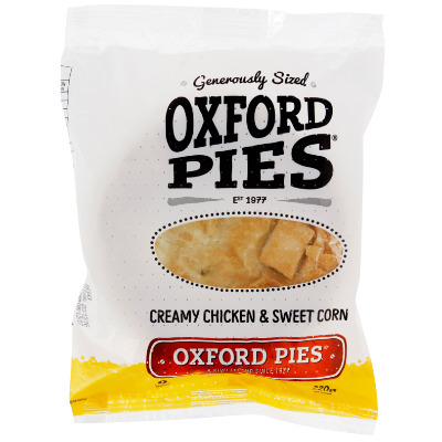 Oxford Pies Creamy Chicken & Sweet Corn Pie 220g