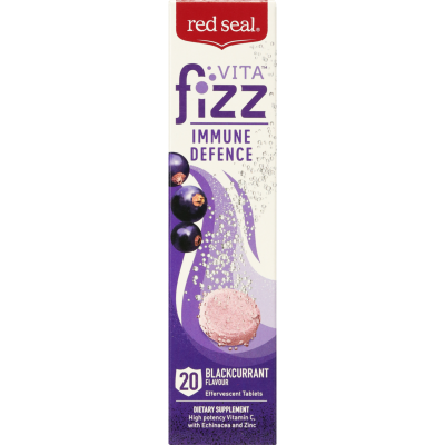 Red Seal Vitafizz Immune Defence Blackcurrant Tablets 20pk