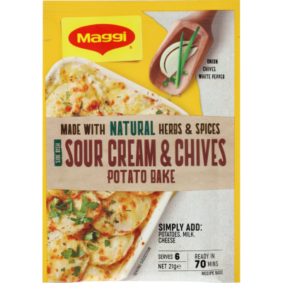 Maggi Sour Cream & Chives Potato Bake Recipe Base 21g