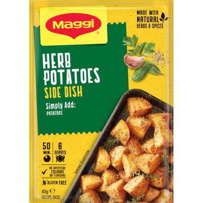 Maggi Side Dish Herb Potatoes Recipe Base Sachet 43g