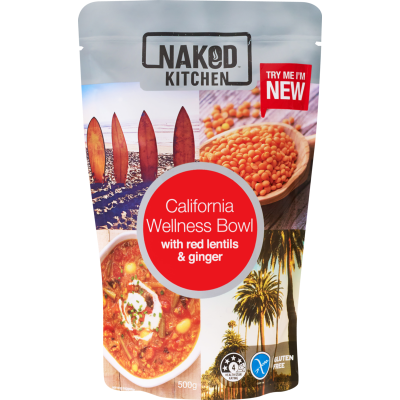 Naked Kitchen California Wellness Bowl With Red Lentils & Ginger 500g