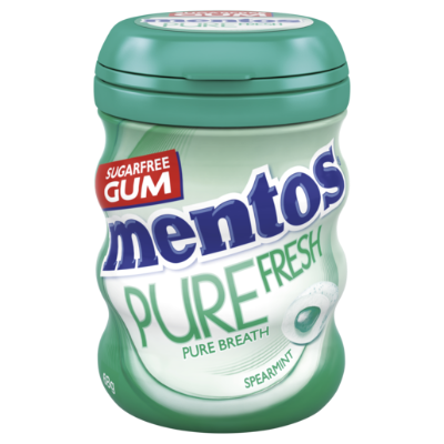 Mentos Pure Fresh Spearmint Sugarfree Gum 68g