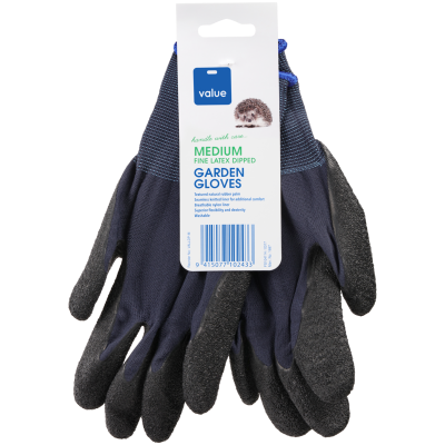 Value Medium Latex Garden Gloves 1pk
