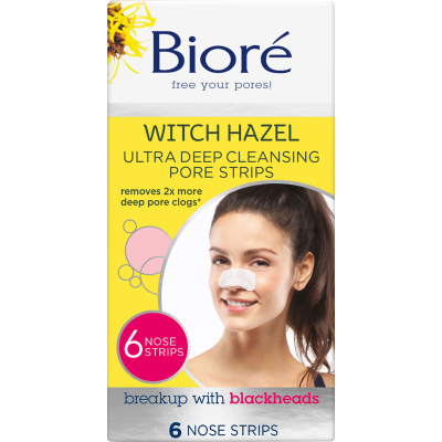 Biore Witch Hazel Ultra Deep Cleansing Pore Strips 6pk