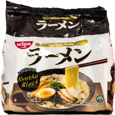 Nissin Black Ramen Kyushu 5 x 106g