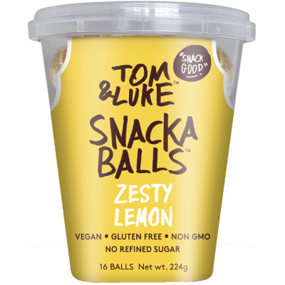 Tom & Luke Zesty Lemon Snackaballs 224g