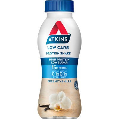 Atkins Creamy Vanilla Low Protein Shake 330ml